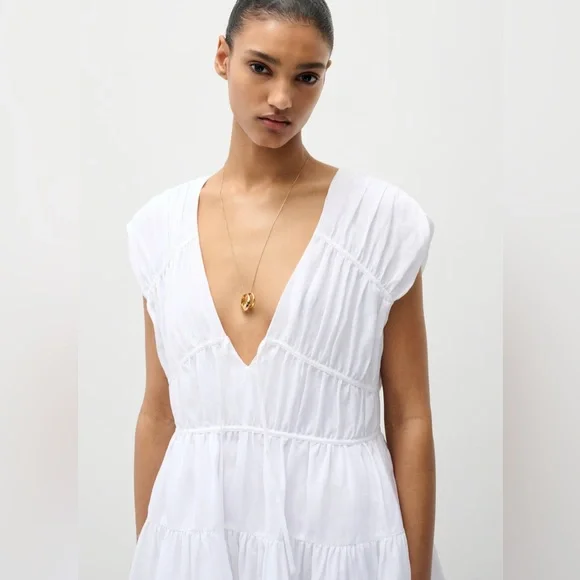 Aritzia | Wilfred • Hampstead Dress White - Picture 14 of 15
